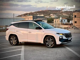  7 هونداي توسان N-Line Plug In  /2022  فل الفل فتحة سقف بانوراما  فل مسكر