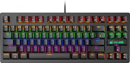  2 كيبورد ميكانيكي سلكي ZIYOULANG K2 USB WIRED KEYBOARD BLUE SWITCH 80%