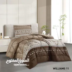  3 مجموعة WILLIAMS لحاف نفخ مفرد ونص مكون من 3 قطع لحاف نفخ دبل فيس