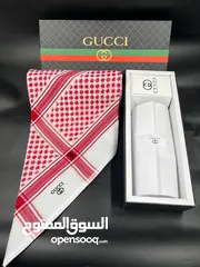  52 شماغ احمر وابيض جفنشي وكارتير ومونت بلانك جميع الماركات هاي كوالتي مع الملحقات احدث البصمات 2025