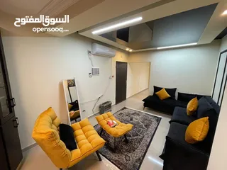  1 للايجار في عين منجد شقه ديلكس غرفتين نوم
