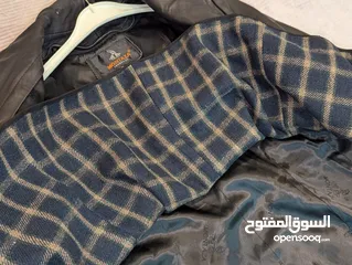  4 جاكيت معطف ستاتي جلد طبيعي .