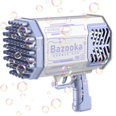  2 Bazooka Bubble Gun Machine: With powerful 69 holes and colorful lighting for Indoor/Outdoor Events