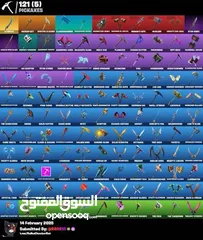  1 حساب فورتنايت 135 سكن نادر
