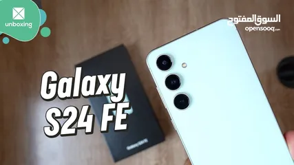  2 Samsung Galaxy s24 fe (256GB) سامسونج جلاكسي S24 FE كفالة الوكيل جديد