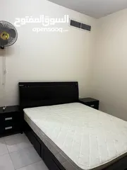  2 2bhk furnished bedroom & bed space for monthly rental sharing aprt.