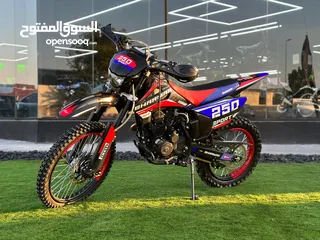  1 Sharmax Sport 250 WITH WARRANTY (enduro, dirt bike , اندورو، دراجات الطرق الوعرة)