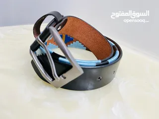  2 leather belt  for men