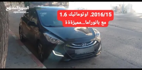  1 هيونداي i30 سنة 2016 اوتوماتيك مع فتحة.  لقطه
