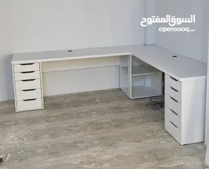  10 طاولة مكتب جيمنج زاويه مميزة بعدة الوان وقياسات حسب طلبك التوصيل والتركيب مجاني لعمان والزرقاء