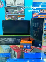  1 كمبيوتر مكتبي corei5-8  نوع ديل مع شاشه بسعر حرق بالنسبة للمواصفات