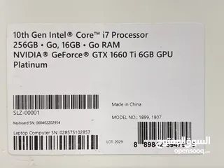  3 Microsoft Surface book 3 15", 16GB Ram, 256GB NVMe, NVIDIA 1660Ti, 4K UHD Touch   حالة الجديد ومكفول