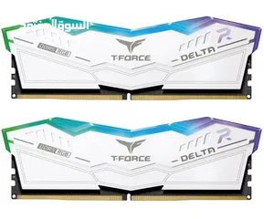  3 TEAMGROUP T-Force Delta RGB DDR5  Ram 32GB (2x16GB) 6000MHz  رامات جداد
