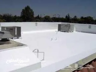  8 عزل الاسطح المنازل بمادة الاكريلك ...