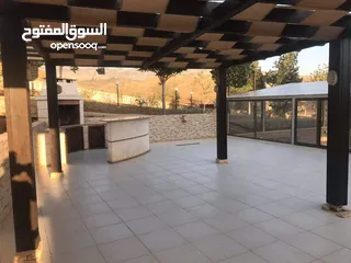  19 للبيع شاليه السلط حوض الخيمه التحته مساحة الارض4 دونم مساحة البناء 280 مع بركة سباحه السعر 140الف