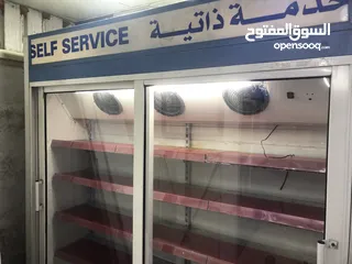  2 ثلاجة عرض بابين كبيرة ثلاث مراوح