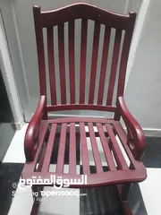  3 كرسي خشب هزاز