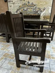  7 طاولة خارجية خشب سوداني