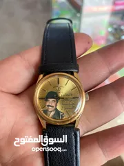  1 للبيع ساعة هديه من الشهيد صدام حسين نوع فافر لوبا نصب ميكانيك مطليه بالذهب تعتبر من ارقى الماركات
