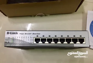  1 D Link Web Smart Switch 8 port