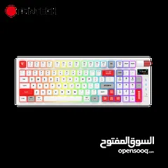  3 FANTECH MK918 ATOM PRO97 WIRELESS MECHANICAL GAMING KEYBOARD WHITE كيبورد فانتيك الجديد المميز