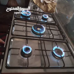  4 غاز 5 عيون ستاليس ستيل كامل نوع فريش 90 سم شغال ميه ميه للبيع