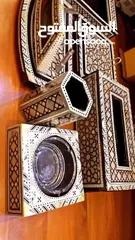  2 طقم مكتب صدف تطعيم يد