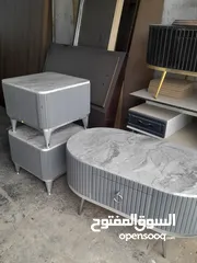  17 طاولات وسط خشب ودهان مكون من ثلاث قطع او حسب الطلب جميع احجام مع إمكانية تغير الون