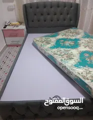  2 سرير مفرد و نص تفصيل مع فرشه لون فيراني جديد لم يستخدم