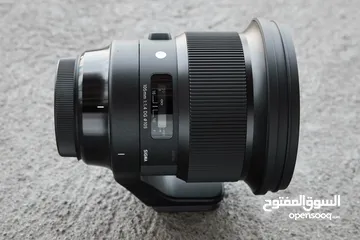  2 عدسة سيغما ارت 105mm للسوني بحالة الوكالة تمامااااااا