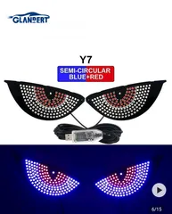  1 اضاءة LED عيون شرسة للسيارة