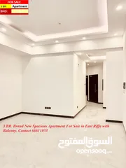  2 3 BR. Brand New Spacious Apartment For Sale in East Riffa with Balcony.