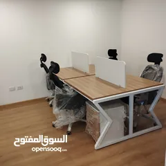  30 بارتيشن موظفين / ورك ستيشن رباعي  سداسي ثماني حسب الطلب من المصنع مباشرة