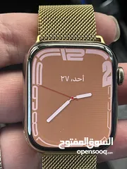  1 ساعه ابل الجيل السابع مميزه ستيل ذهبي Esem