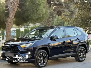  14 تويوتا راف فور 2022 نخب اوووول كلين تايتل عداد قليل فل كامل xle لون كحلي غرفه بيج جمرك حره جديد