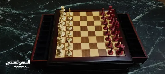  11 شطرنج تحفة ديكور من الخشب الفاخر