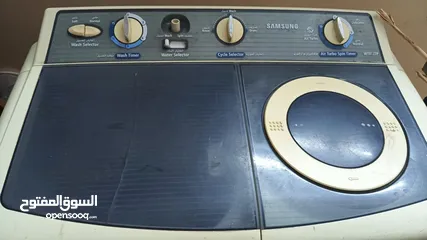  4 غساله نص اتوماتيك شغاله نظيفه ميه بلميه