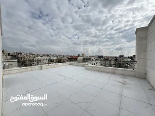  24 شقة مع روف دوبليكس باطلالة مميزة مساحة 200م وروف 120م مع 50 م ترس بخلدا (مشروع 118)
