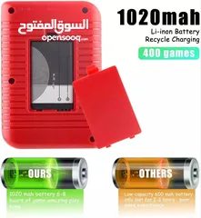  3 جهاز العاب اتاري ماريو يحتوي على 400 لعبة ماريو شاشة ملونة LCD مقاس 3 انش بطارية 800MA تدوم 5 ساعات