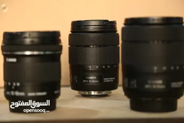  3 متوفر كاميرات وعدسات   كانون 80d  750d  1200d 4000d
