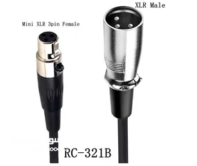  9 Mini XLR 3pin To XLR 3pin Microhone Cable