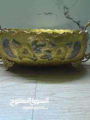  9 مضيفة نحاس نحاس ثقيلة فخمه جدا قطعه متحفيه بحاله ممتازة جدا جدا للديكور
