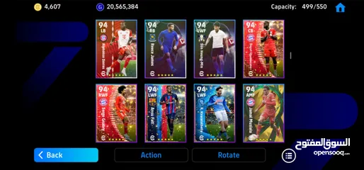 22 حساب بيس للبيع ريىتينق3130في 4600توكنزه و20مليون gp وست مدربين و500لاعب مربوط بكونامي فقط للجادين