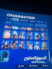  5 حساب فورتنايت 76 سكن 128 شنتة 104 بيكاكس 90 مظلة 336 رقصة وايموجي