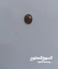 3 أحجار عقيق يماني مصور بصورة الكعبة المشرفة
