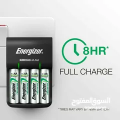  2  شاحن بطاريات اصلي انرجايزر+ بطاريات شحن عدد2  Energizer Charger Battery AA+AAA