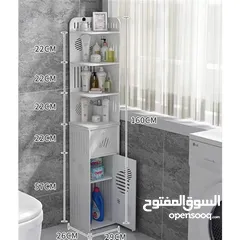 6 خزانة الحمام الفوم الأنيقة – الحل الذكي لكل حمام صغير ومزدحم تصميم رفيع وأنيق يدخل بسهولة