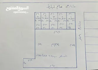  29 السلام عليكم للبيع قطع ميتينات على شارع العام التبليط 200 متر عدد 4 واجه 10 ونزال 20 و 120 متر وحده