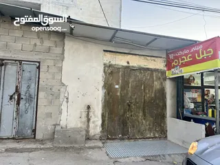  1 مخزن للإيجار  امتداد السكة المعاجين قرب جامعة القدس اول جبل عجرم يصلح لأي شيء تخزين او منجرة وغيرة