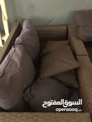  4 طقم راتان خارجي للحدائق